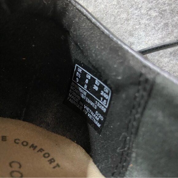 Clarks Womens Sharon Noel Black Leather Lace Up Loafer Women’s Size US 8 - Picture 10 of 11